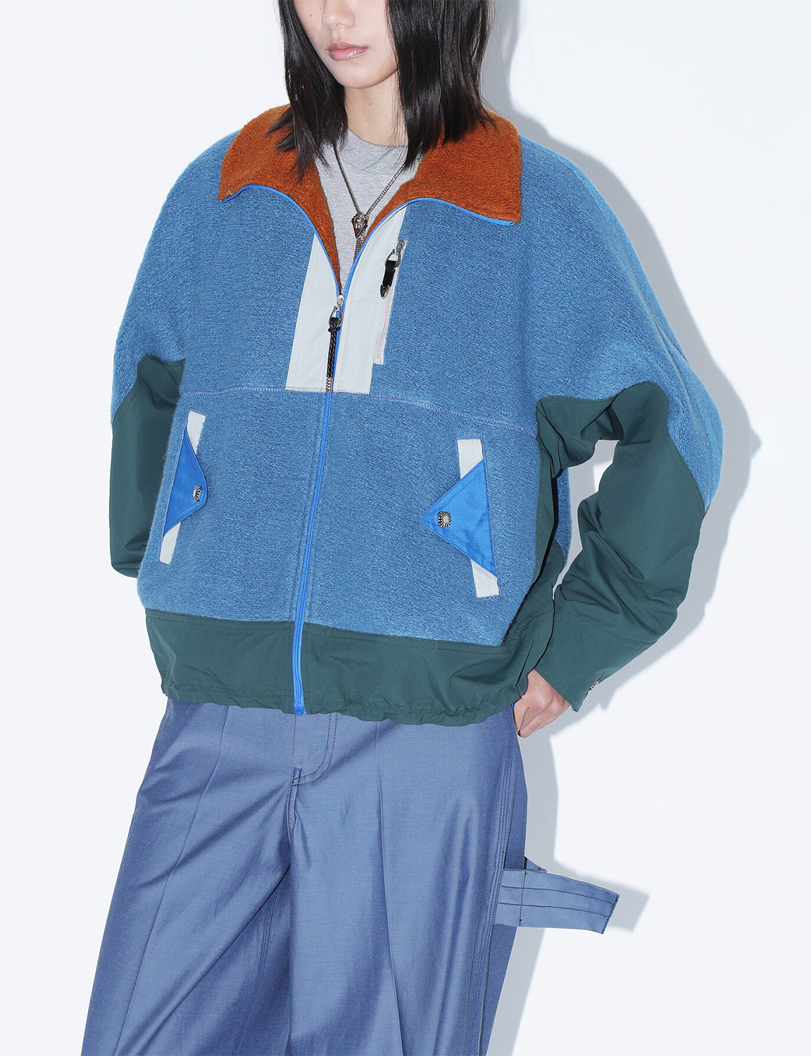 WOOL JERSEY BLOUSON