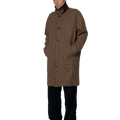 RASSVET(ラスベート) 2026FW HOUNDSTOOTH WOOL COAT 千鳥格子のウールカーコート ブラウン 着用イメージ 正面