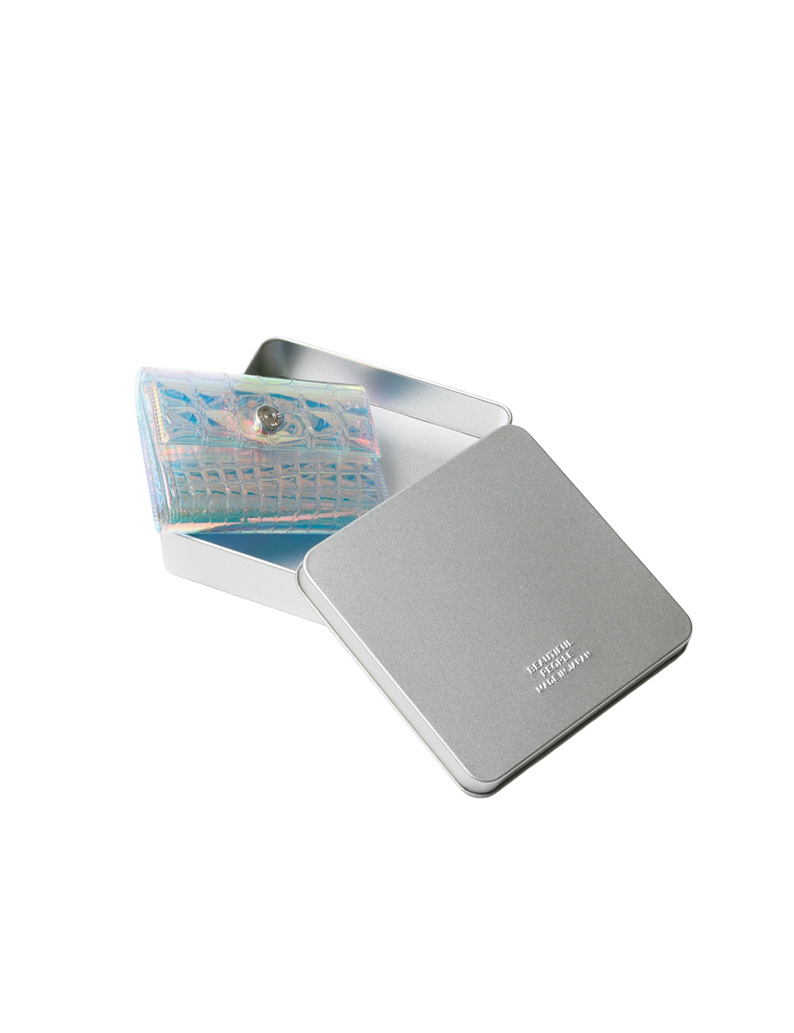 beautiful people(ビューティフルピープル) 2027SS nothing to hide aurora mini wallet オーロラ ミニ財布 マルチ 付属の缶ケース