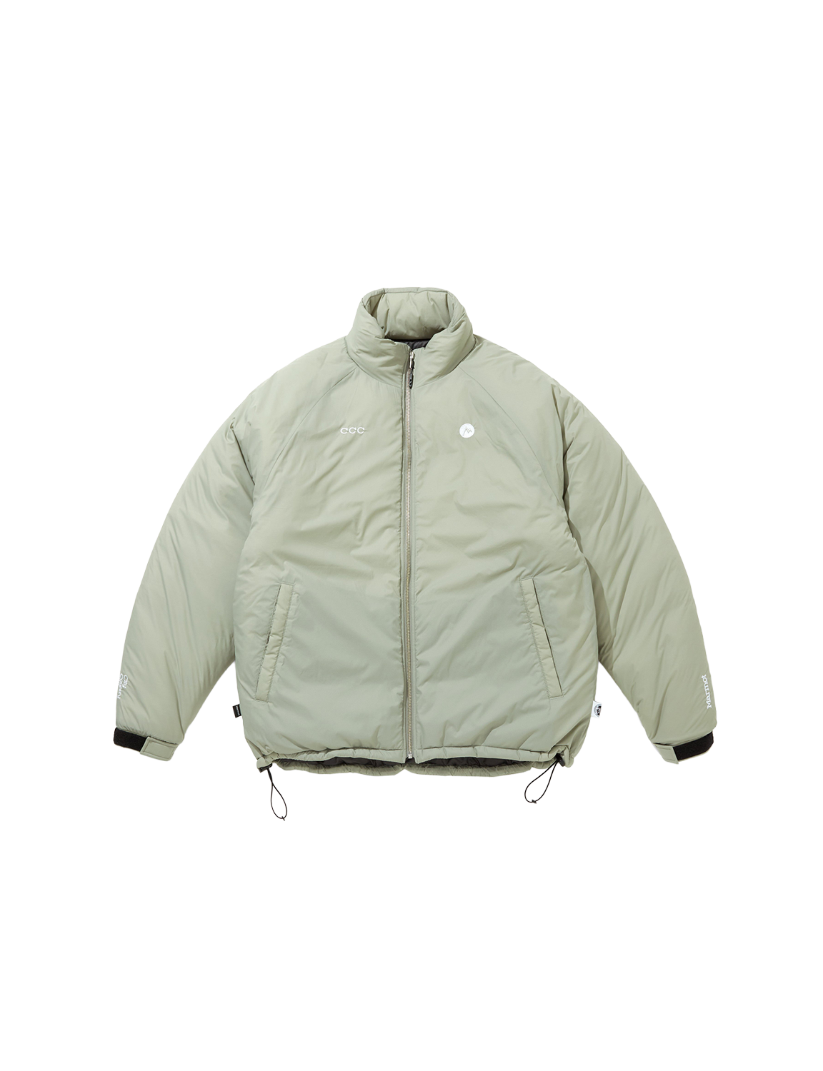 CITY COUNTRY CITY(シティ・カントリー・シティ) 2026FW × Marmot MC PRIMALOFT JACKET 中綿ジャケット ベージュ フロント