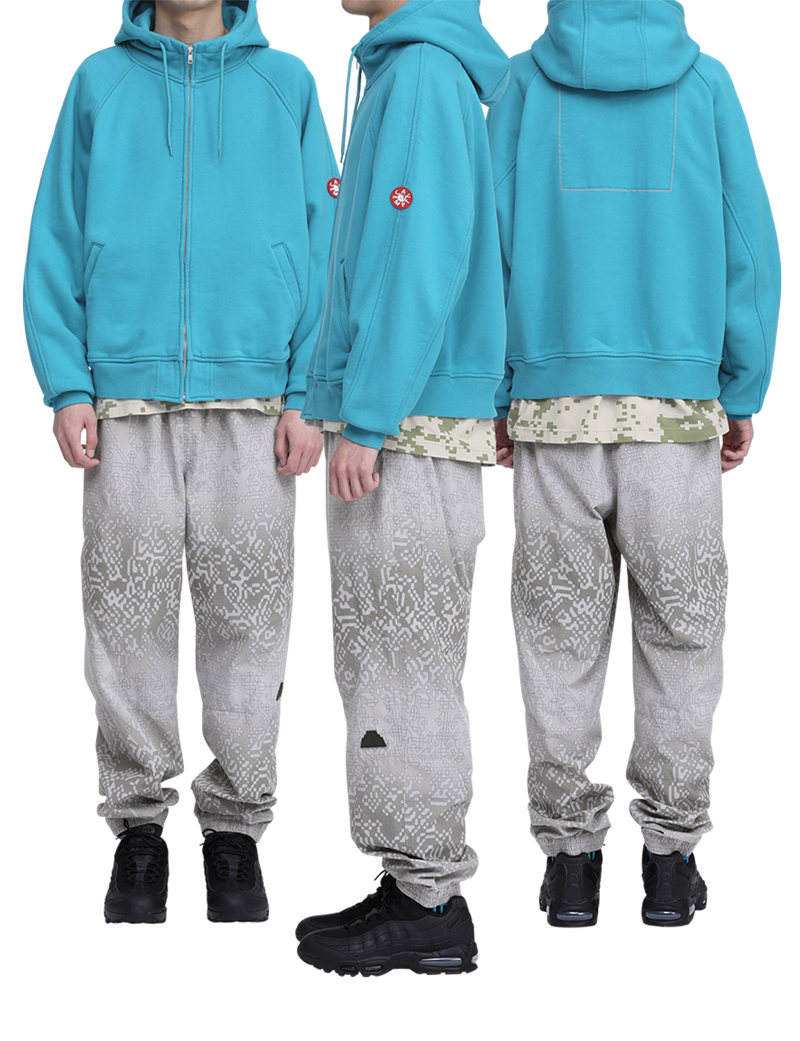 SOLID BIG HEAVY ZIP HOODY