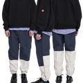 C.E CAV EMPT(シーイー) 2026FW SEPARATE TRACK HOODY プルオーバーパーカー ブラック 着用イメージ