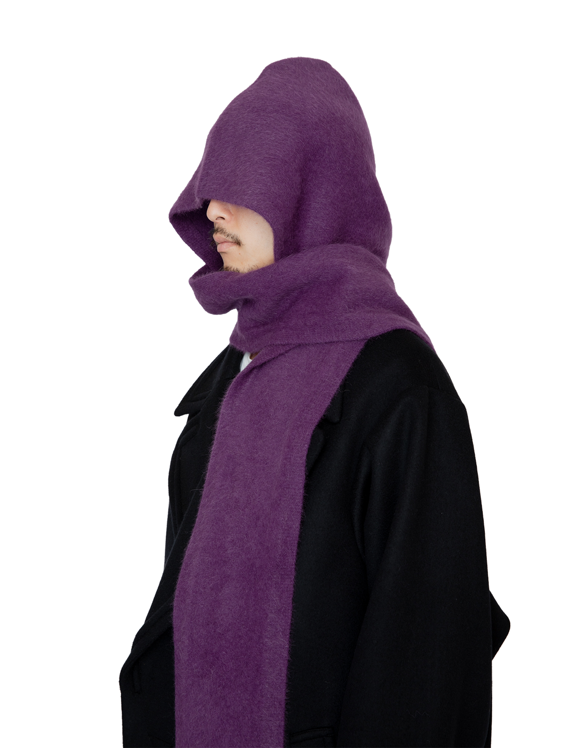 FOX CASHMERE HOODED STOLE