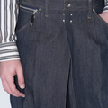 TOGA × Wrangler(トーガ × ラングラー) 2026FW WIDE DENIM TROUSERS ワイドデニムパンツ ネイビー フロントポケットのディテール
