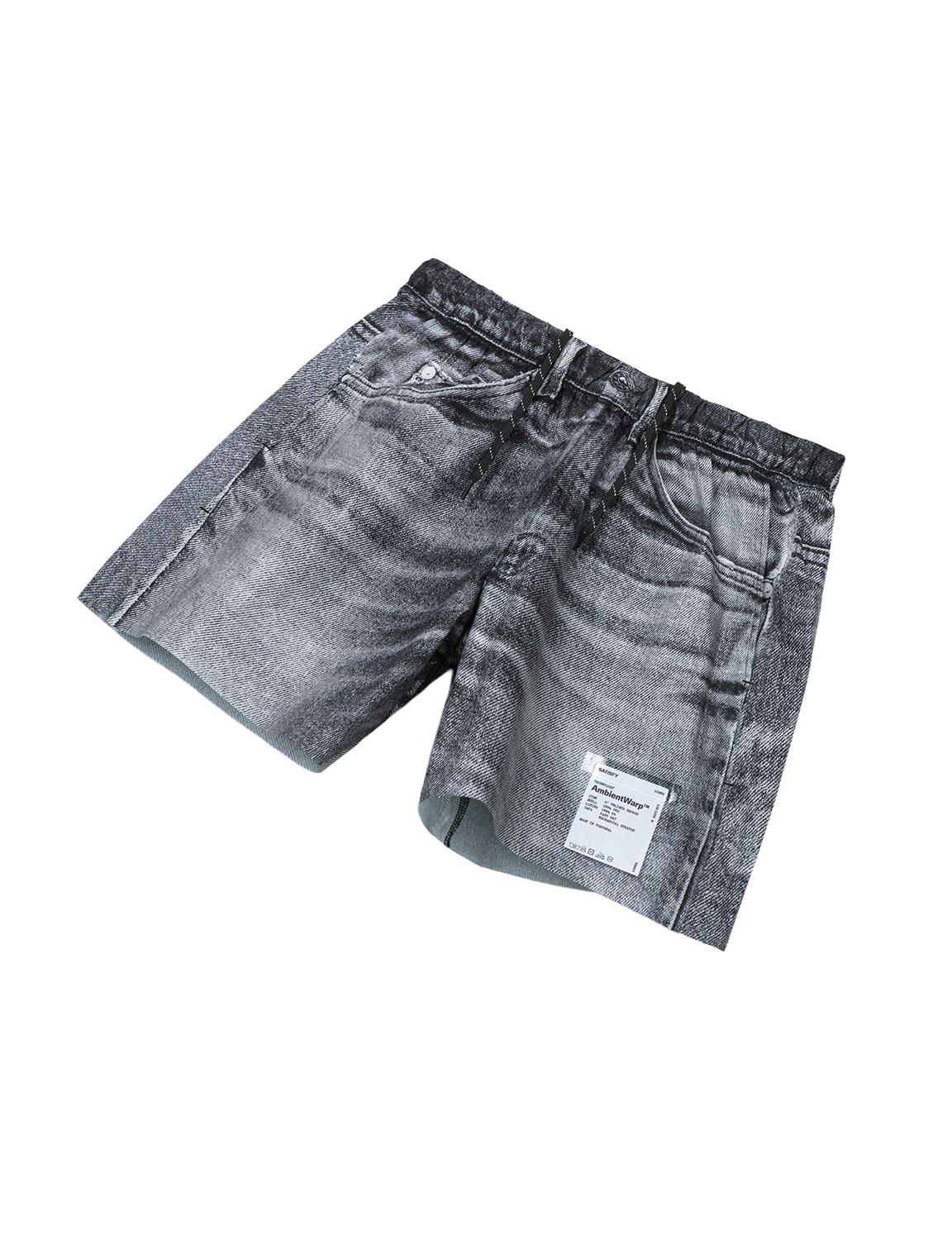 SATISFY(サティスファイ) 2026FW AmbientWarp™ 5" Unlined Shorts ランニングショーツ ブラックデニム 斜め前