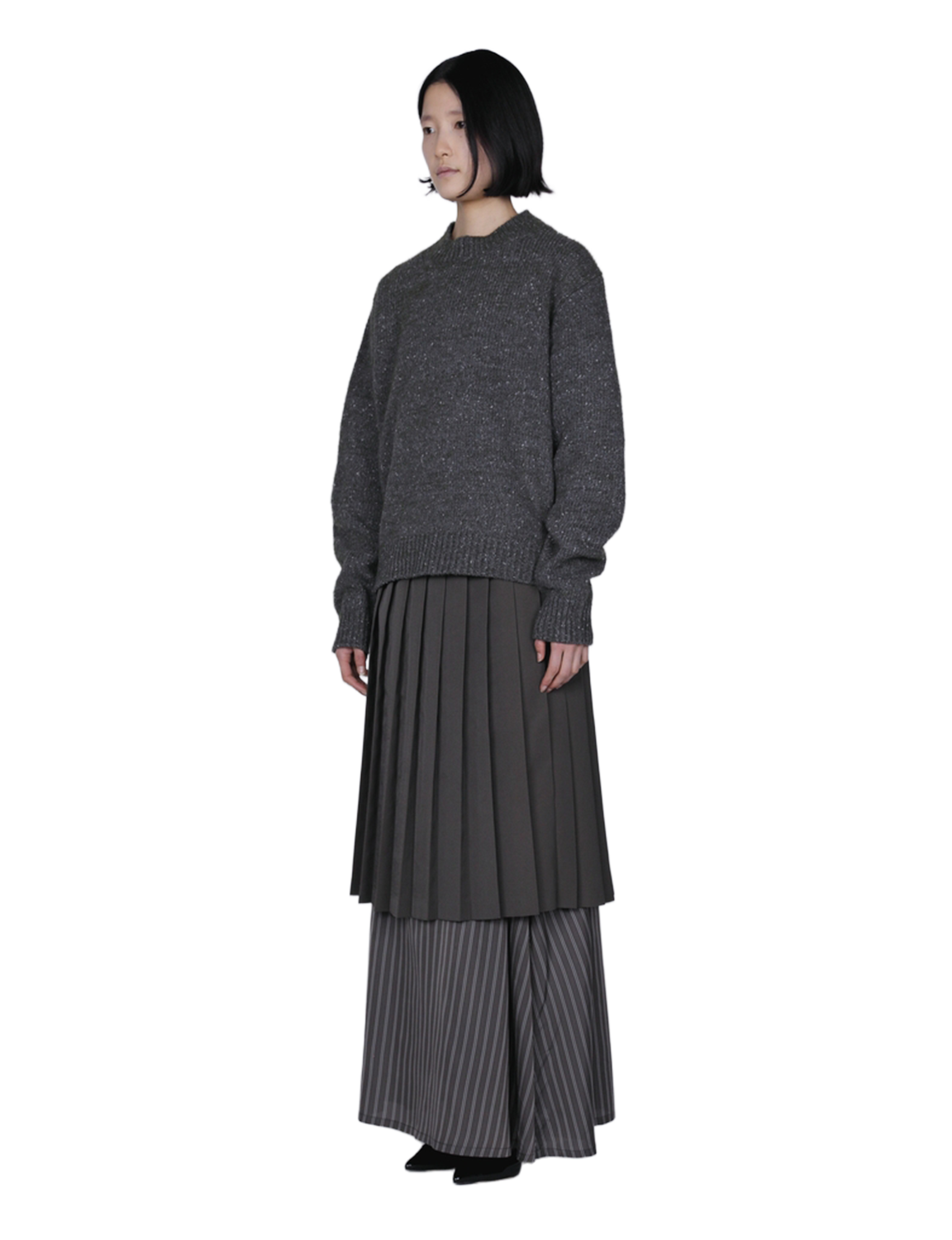 th products White Nep Knit Pullover (image 11)