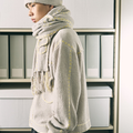 PHINGERIN(フィンガリン) 2026FW PG1 KNIT ニットジャケット グレー 着用イメージ サイド