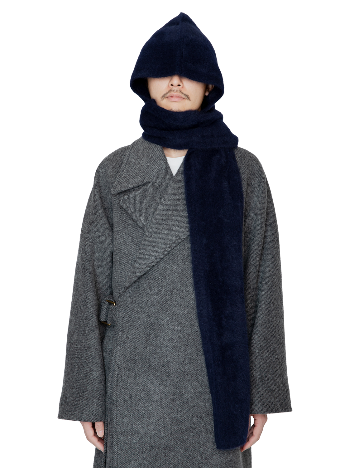 FOX CASHMERE HOODED STOLE