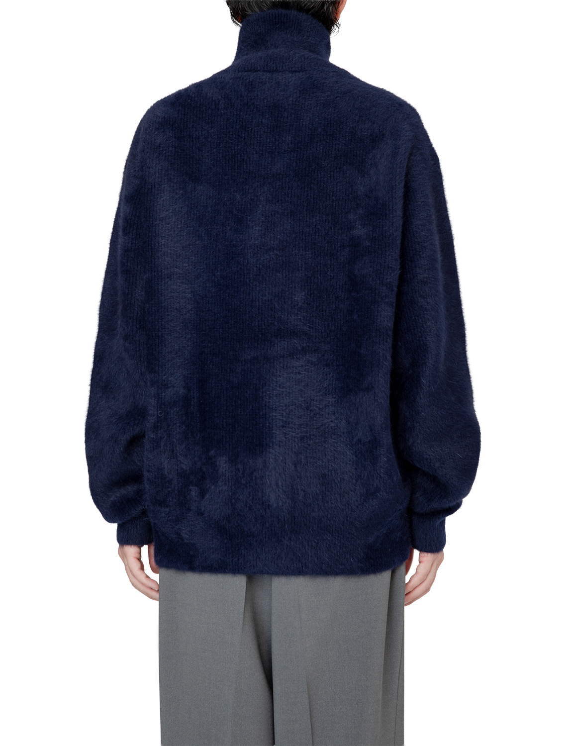 FOX CASHMERE ZIP UP SWEATER