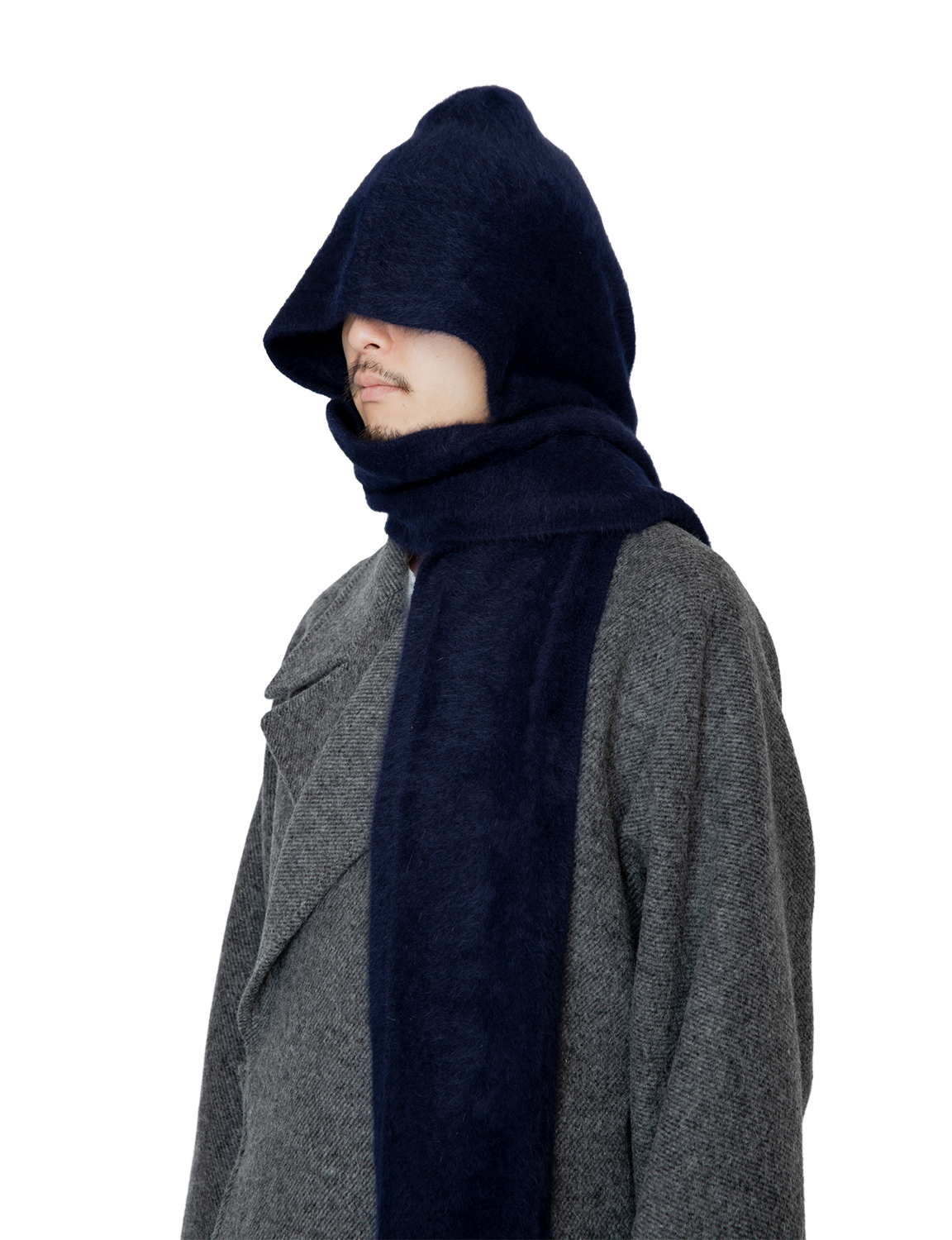 FOX CASHMERE HOODED STOLE