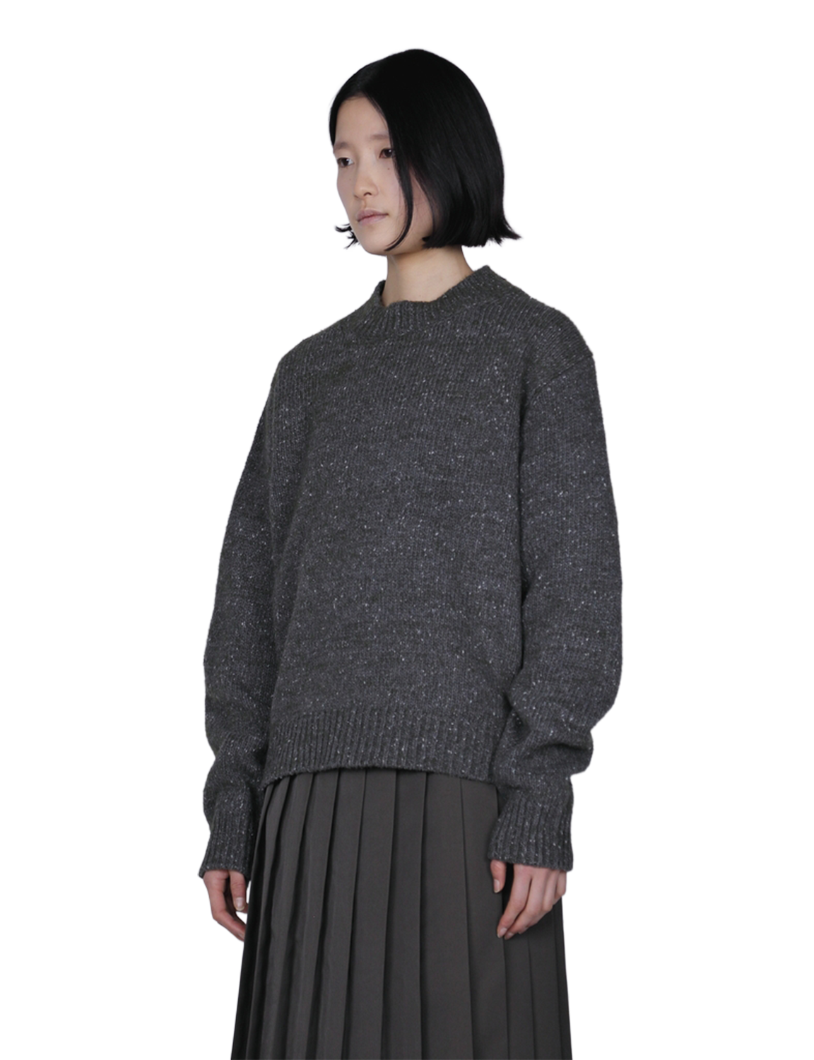 th products White Nep Knit Pullover (image 8)