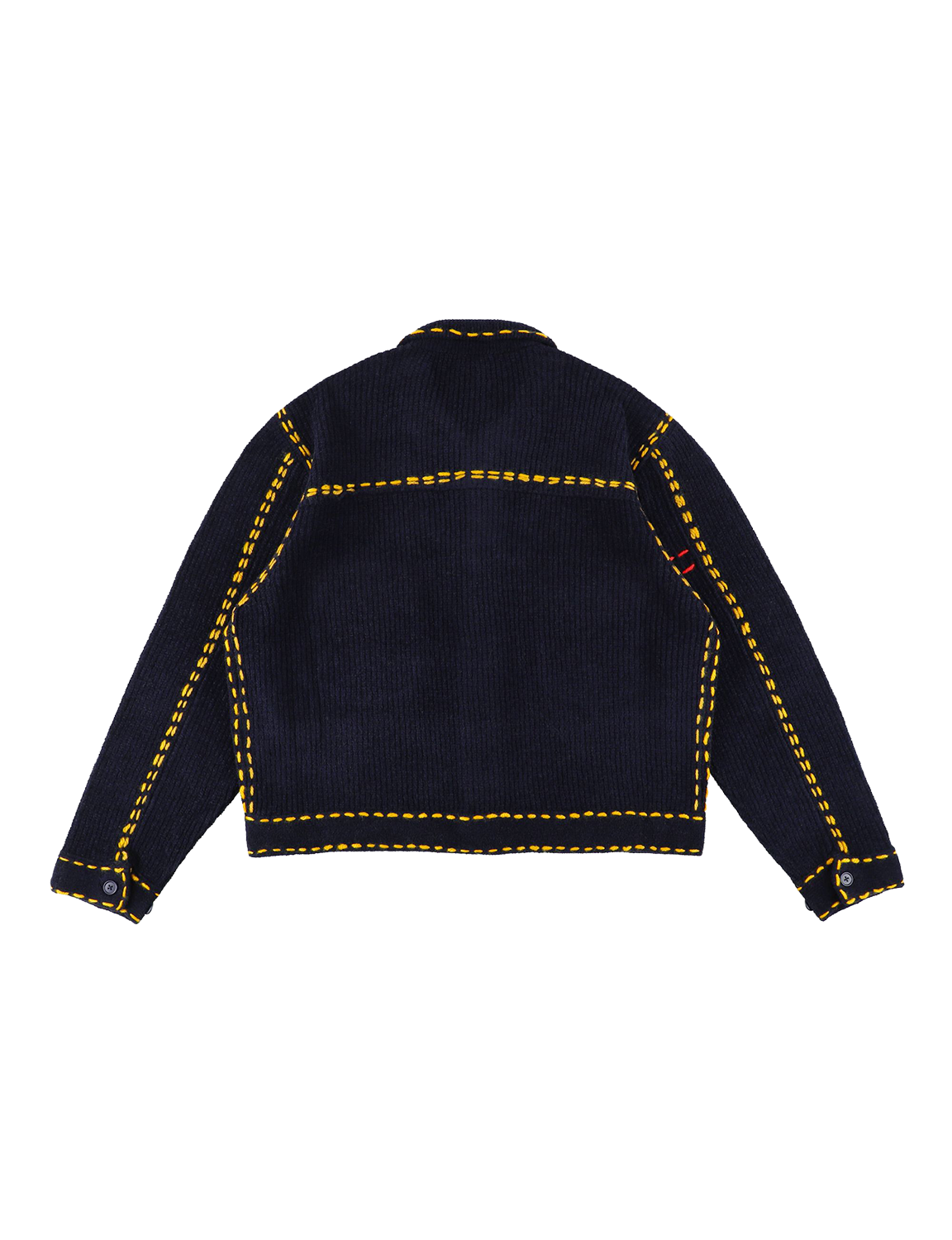PHINGERIN(フィンガリン) 2026FW PG1 KNIT ニットジャケット ネイビー バック