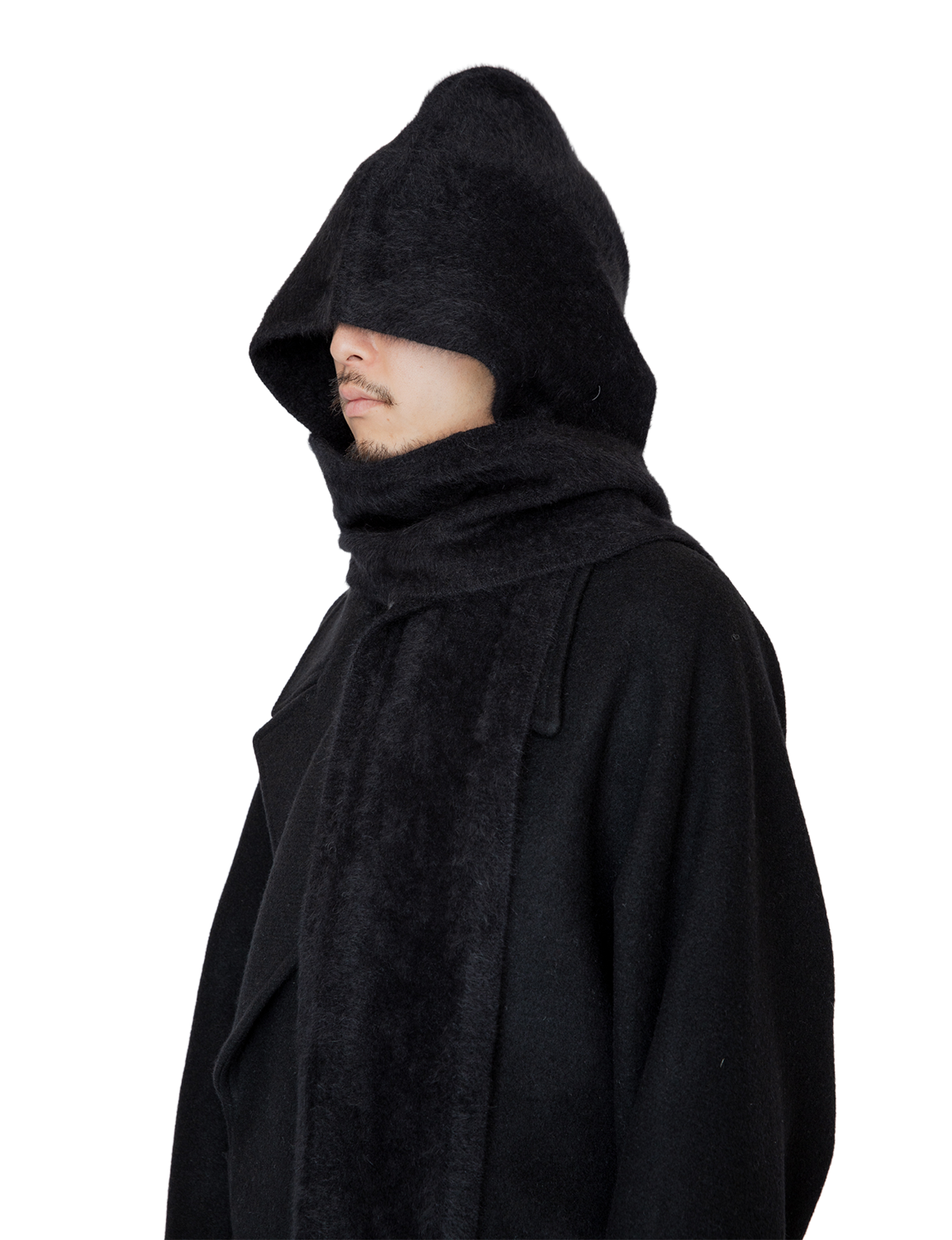 FOX CASHMERE HOODED STOLE