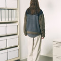 PHINGERIN(フィンガリン) 2026FW PG1 KNIT ニットジャケット マルチカーキ 着用イメージ バック