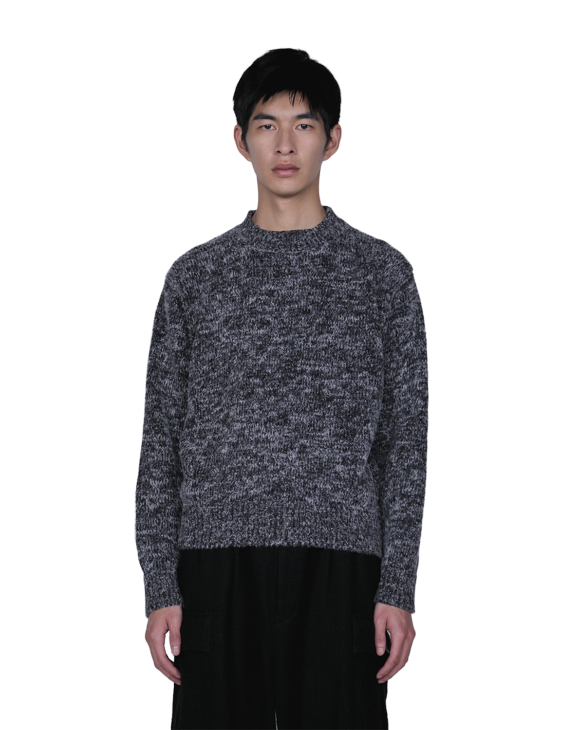 th products White Nep Knit Pullover