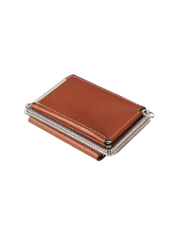 COIL SPRING TRIFOLD WALLET