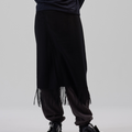 BED j.w. FORD(ベッドフォード) 2026FW Lap robe ウールラップスカート ブラック フロント