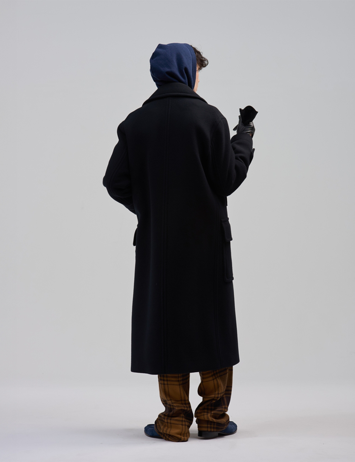 BED j.w. FORD(ベッドフォード) 2026FW From Paris ウールロングコート ブラック バック