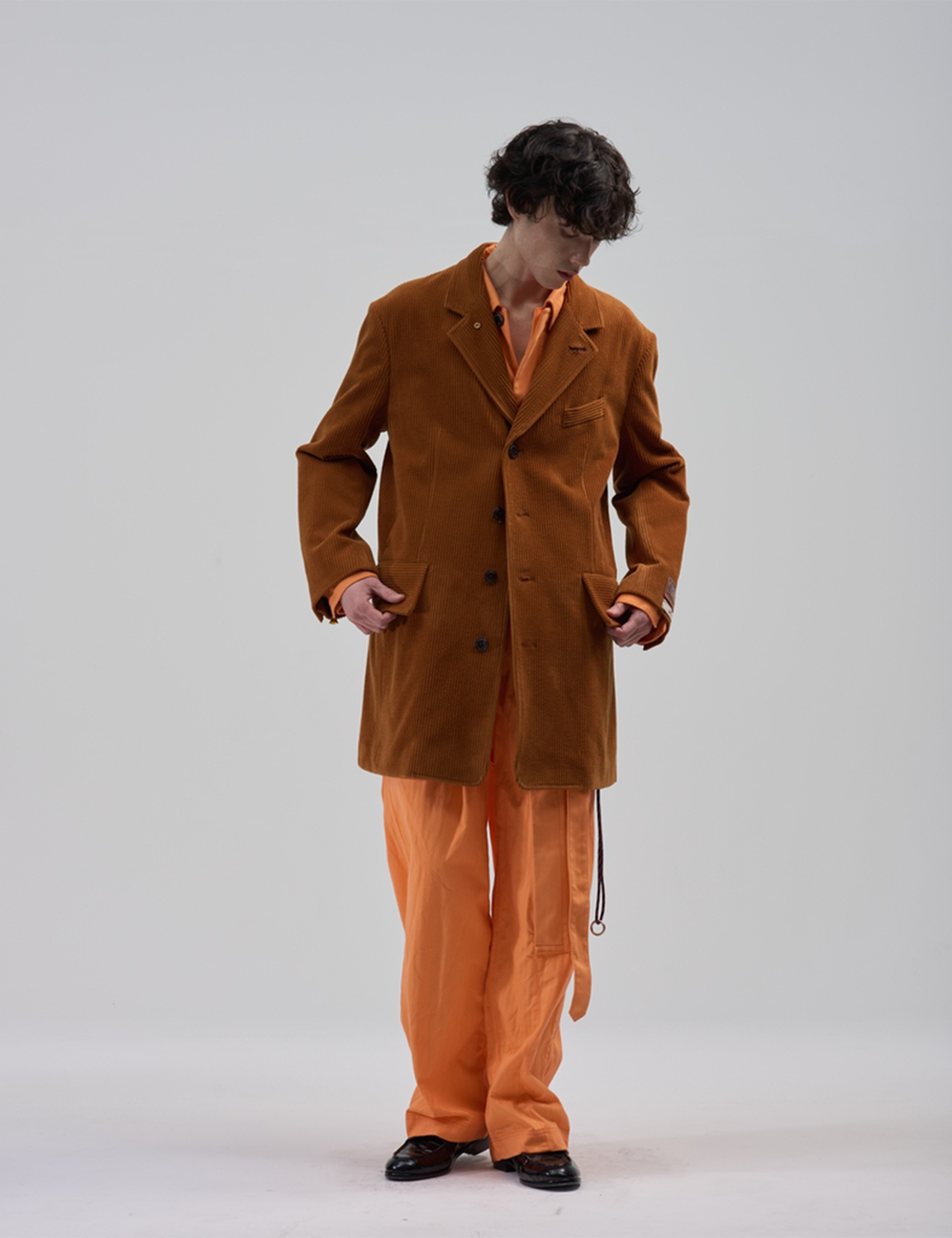 BED j.w. FORD(ベッドフォード) 2026FW or Jacket? コーデュロイジャケット キャメル 着用イメージ