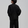 BED j.w. FORD(ベッドフォード) 2026FW Cowichan カウチンニットカーディガン ブラック バック