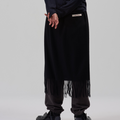 BED j.w. FORD(ベッドフォード) 2026FW Lap robe ウールラップスカート ブラック バック