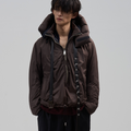 BED j.w. FORD(ベッドフォード) 2026FW Over Hood フード付きダウンジャケット ブラウン フロント