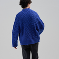 BED j.w. FORD(ベッドフォード) 2026FW Cowichan カウチンニットカーディガン ブルー バック
