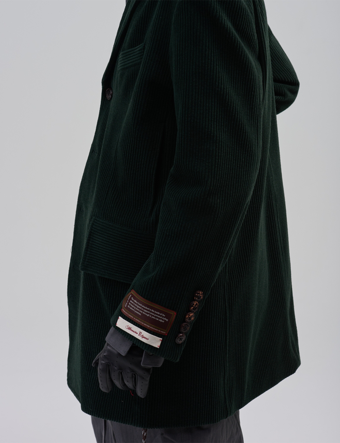 BED j.w. FORD(ベッドフォード) 2026FW or Jacket? コーデュロイジャケット フォレスト 袖口のディテール