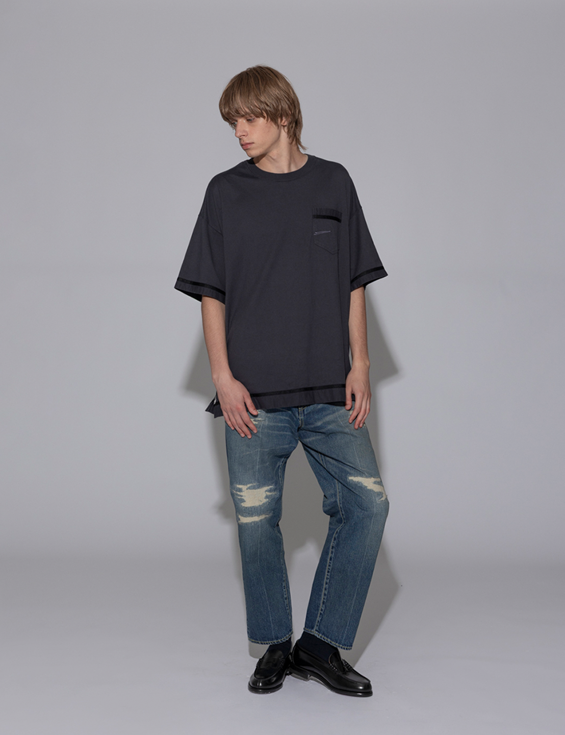 CURVY SLIT BIG TEE