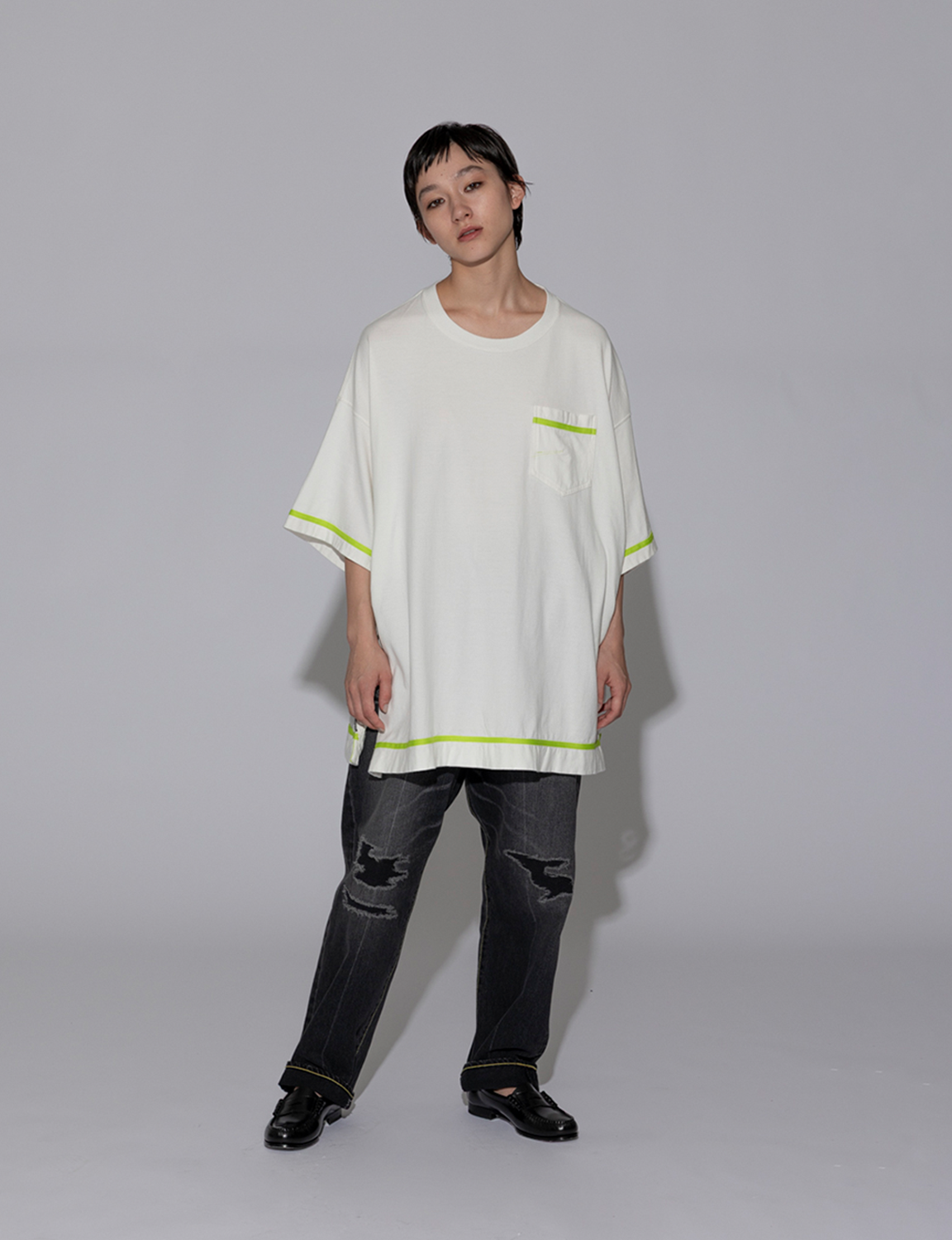CURVY SLIT BIG TEE