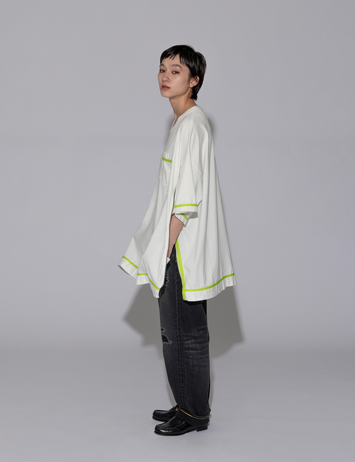 CURVY SLIT BIG TEE