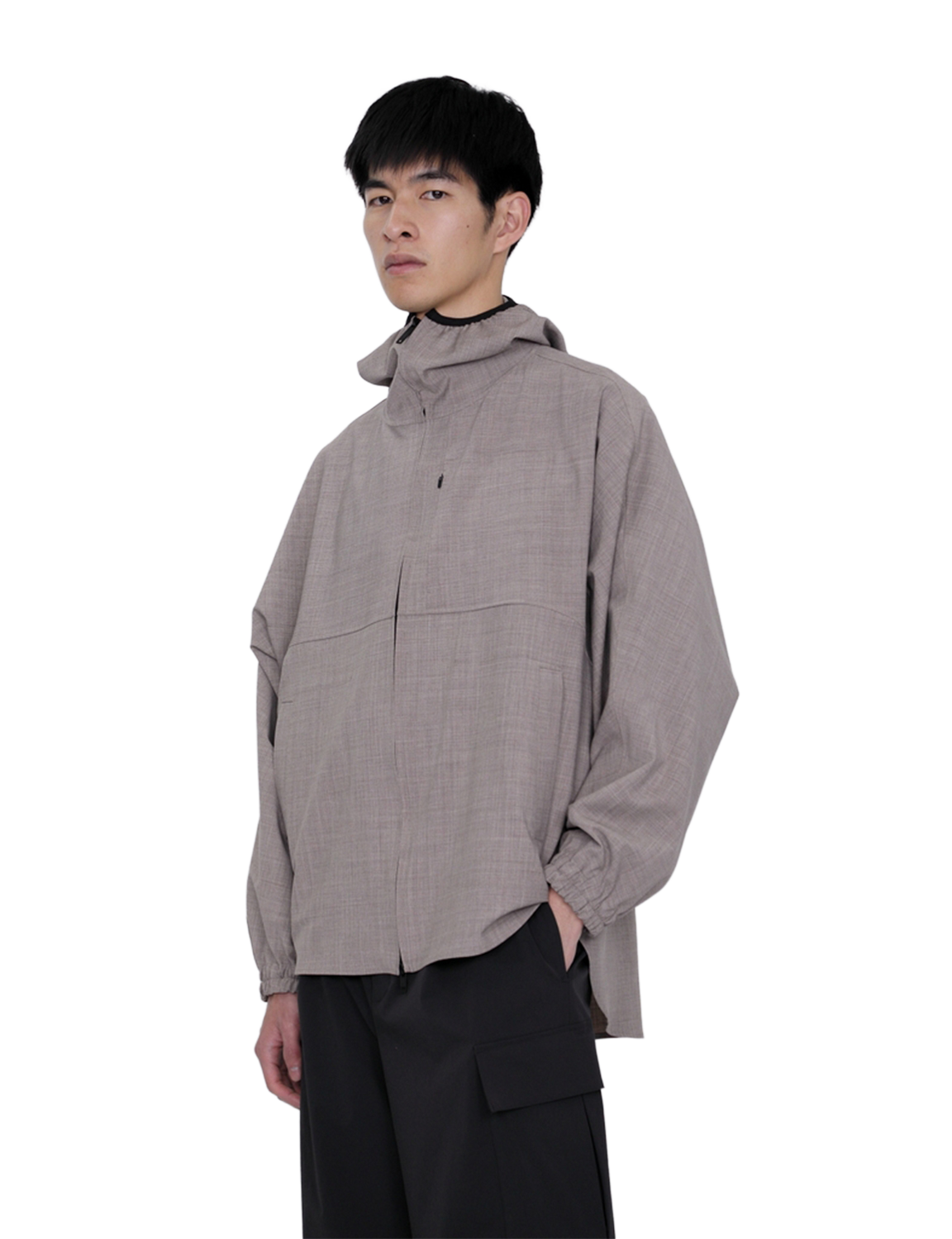 Hooded Shirt Blouson