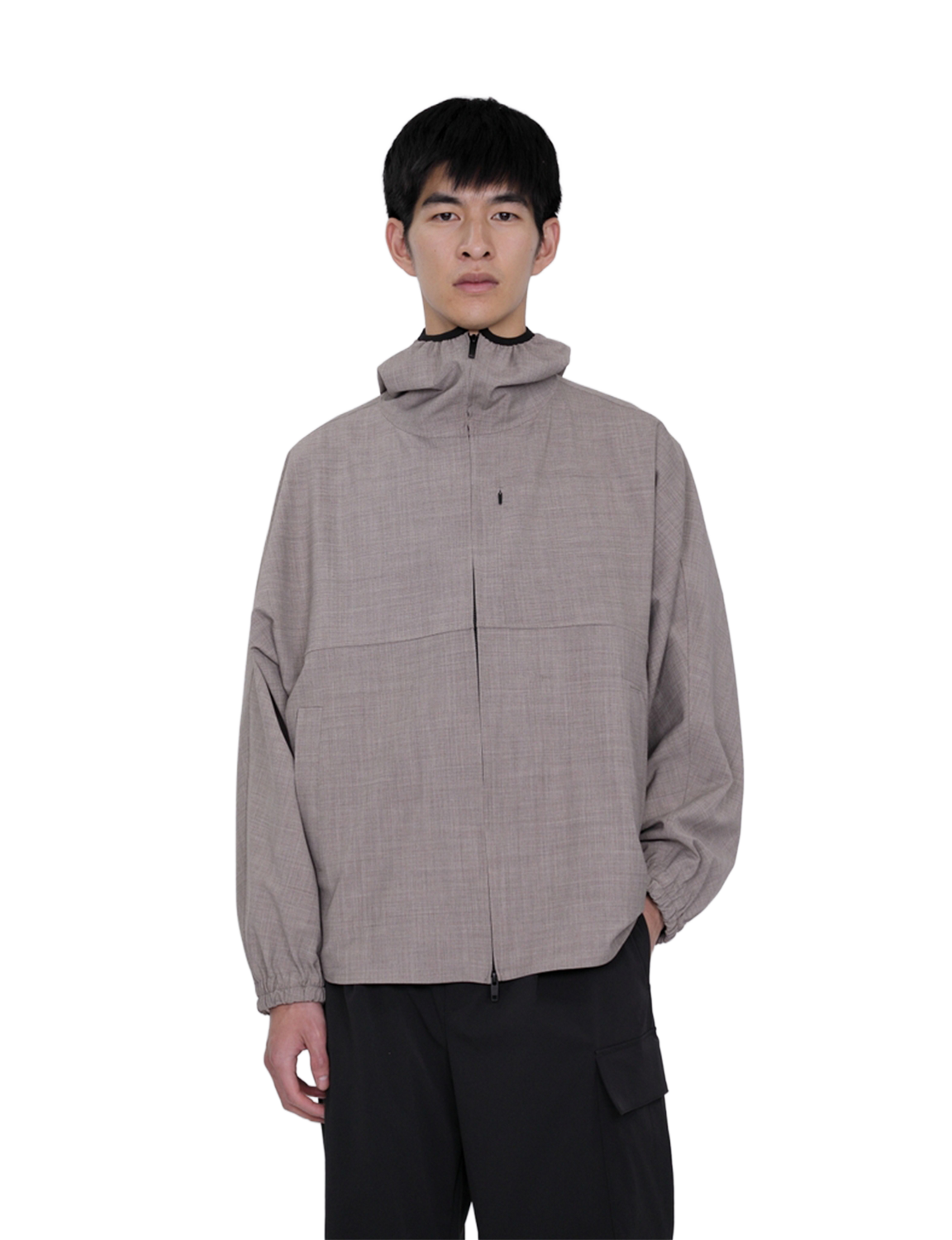 Hooded Shirt Blouson