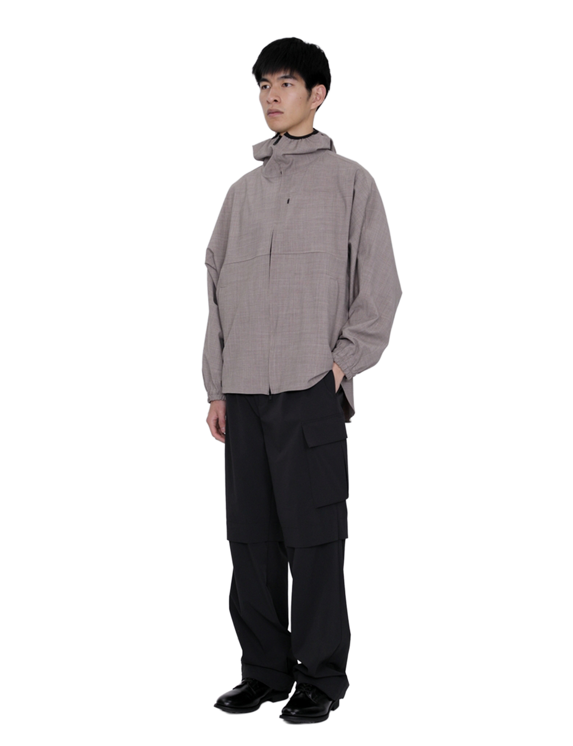 Hooded Shirt Blouson