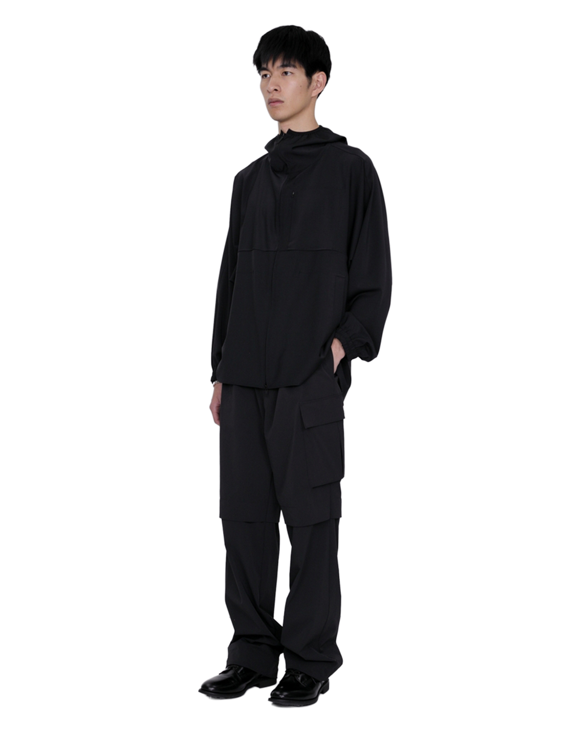 Hooded Shirt Blouson