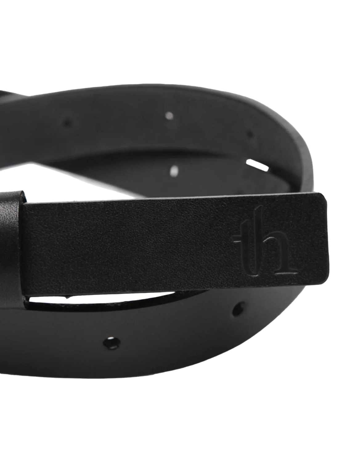 Leather Belt SKI 20 / black × silver 