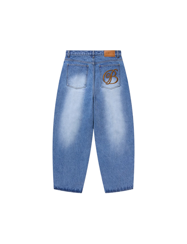 B EMBLEM EXTRA BAGGY JEANS