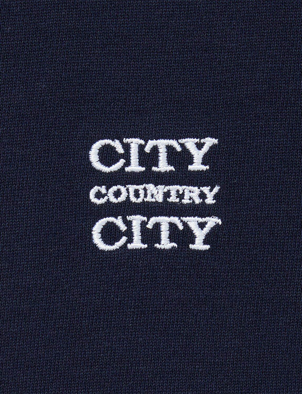 EMBROIDERD LOGO BORDER T-SHIRT