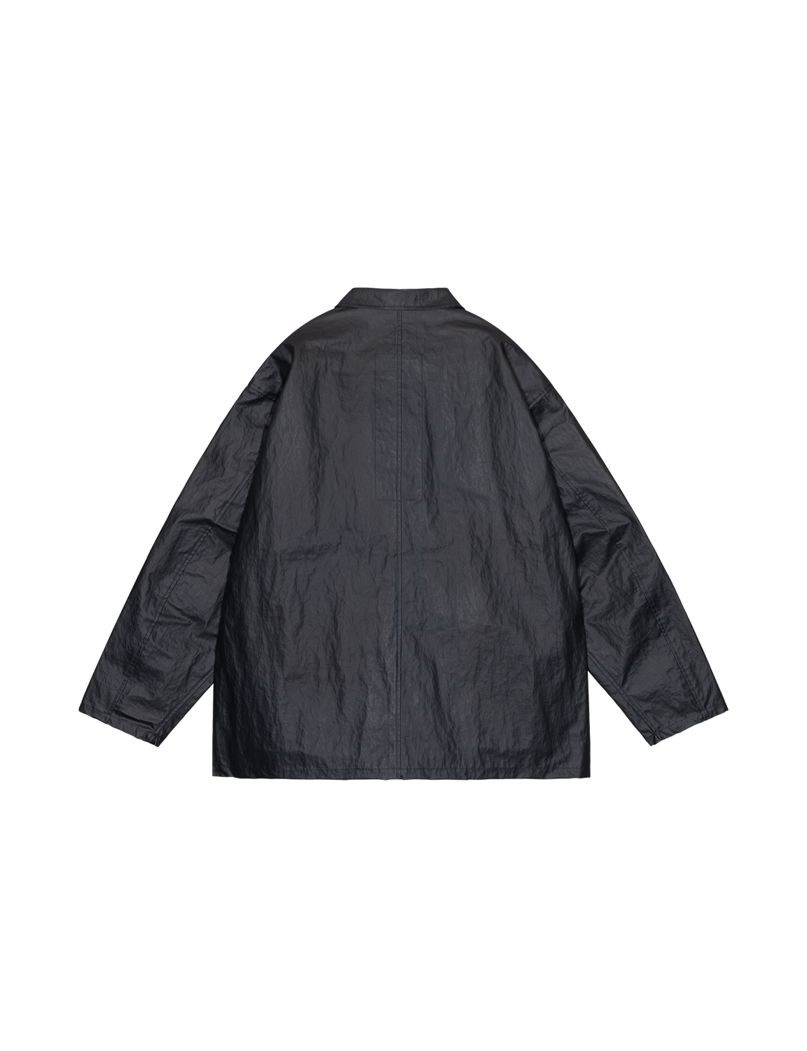 C.E CAV EMPT(シーイー) 2026FW PU LAYER NYLON ZIP JACKET PUコーティング ナイロンジップジャケット ブラック バック