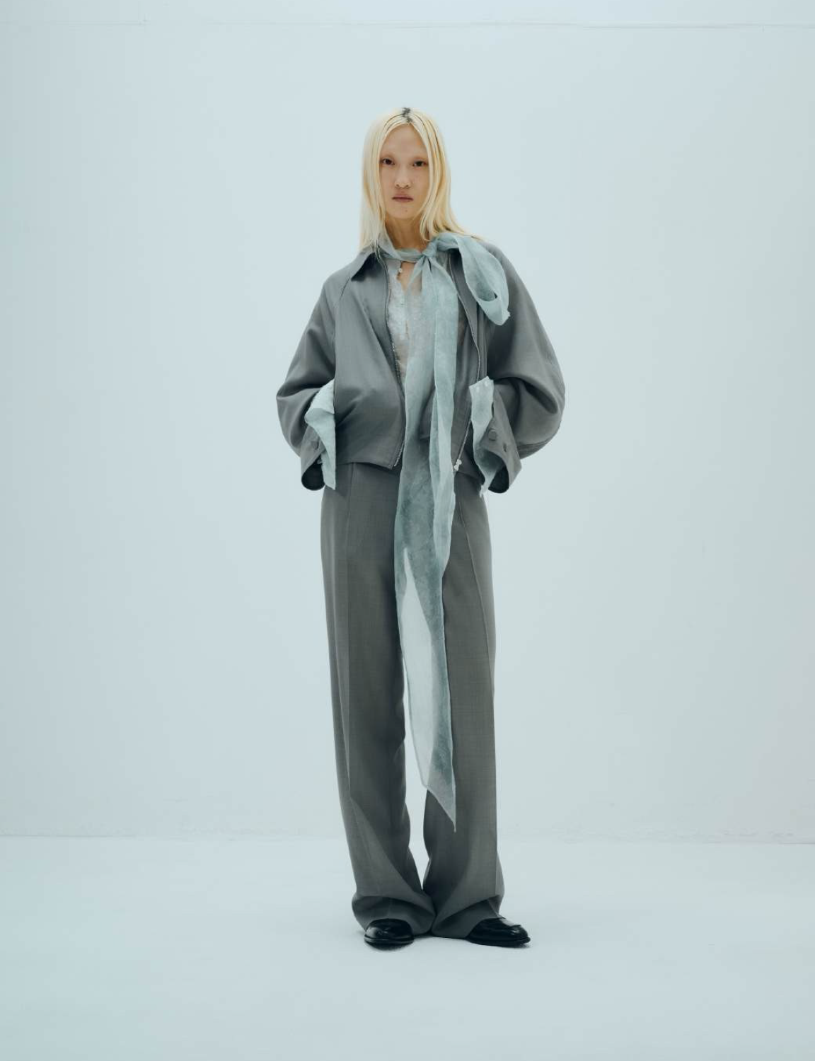 KANAKO SAKAI - SHEER BLOUSON – Stactile