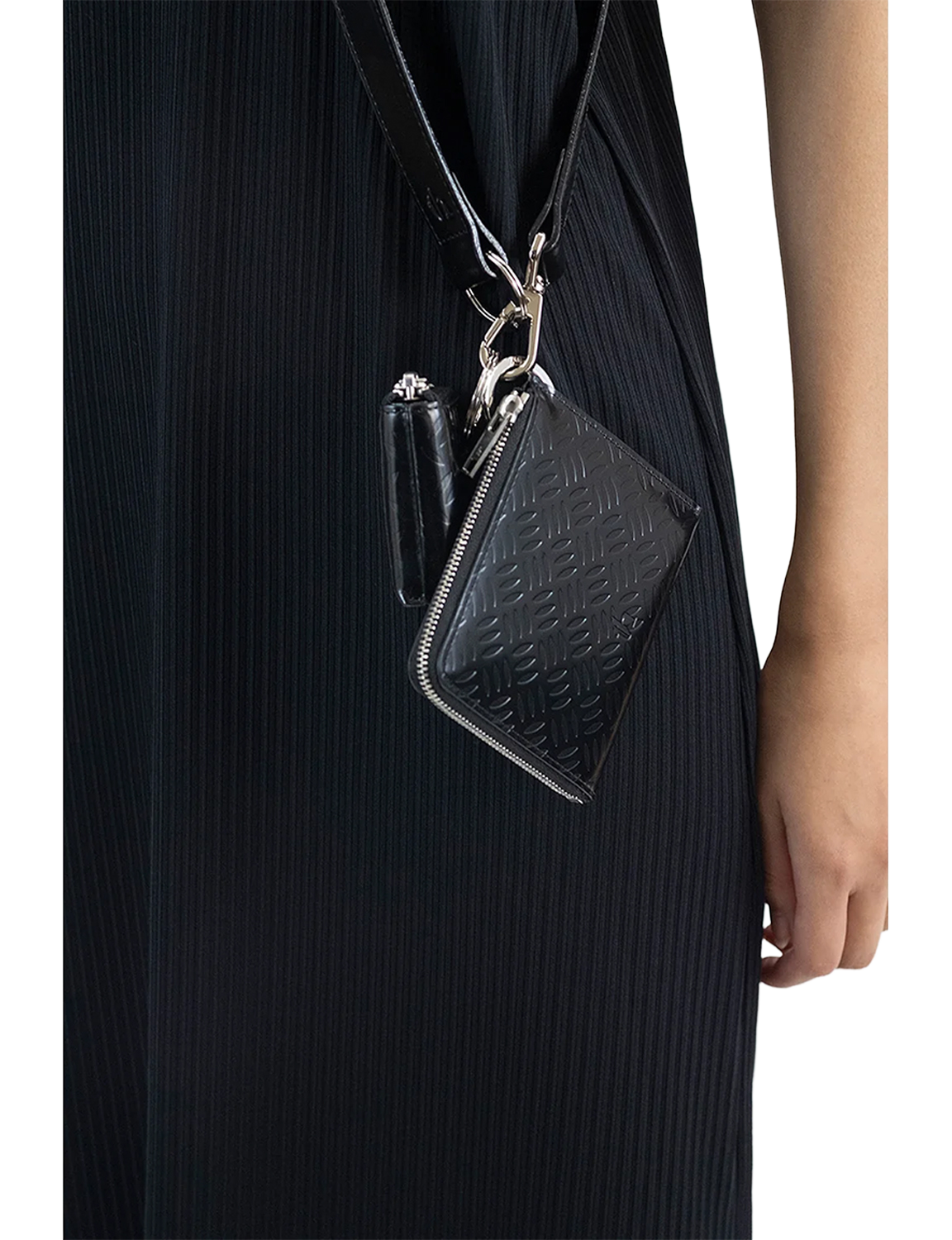 Shoulder Belt / black × silver 