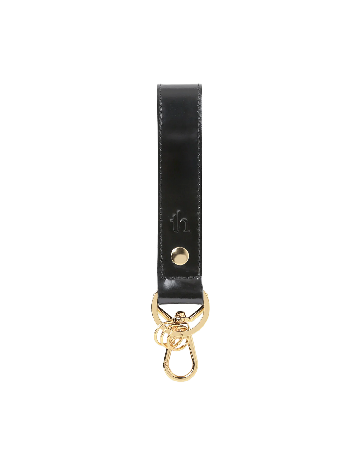 Key Ring Belt / black × silver 