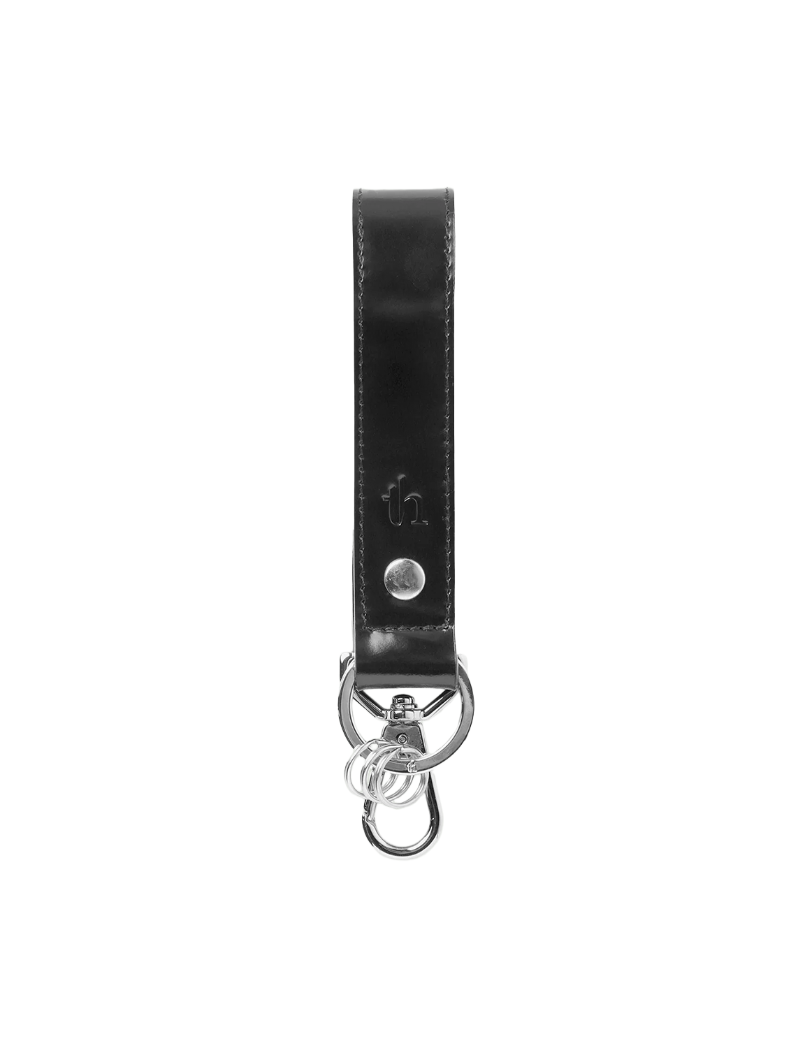 Key Ring Belt / black × silver 