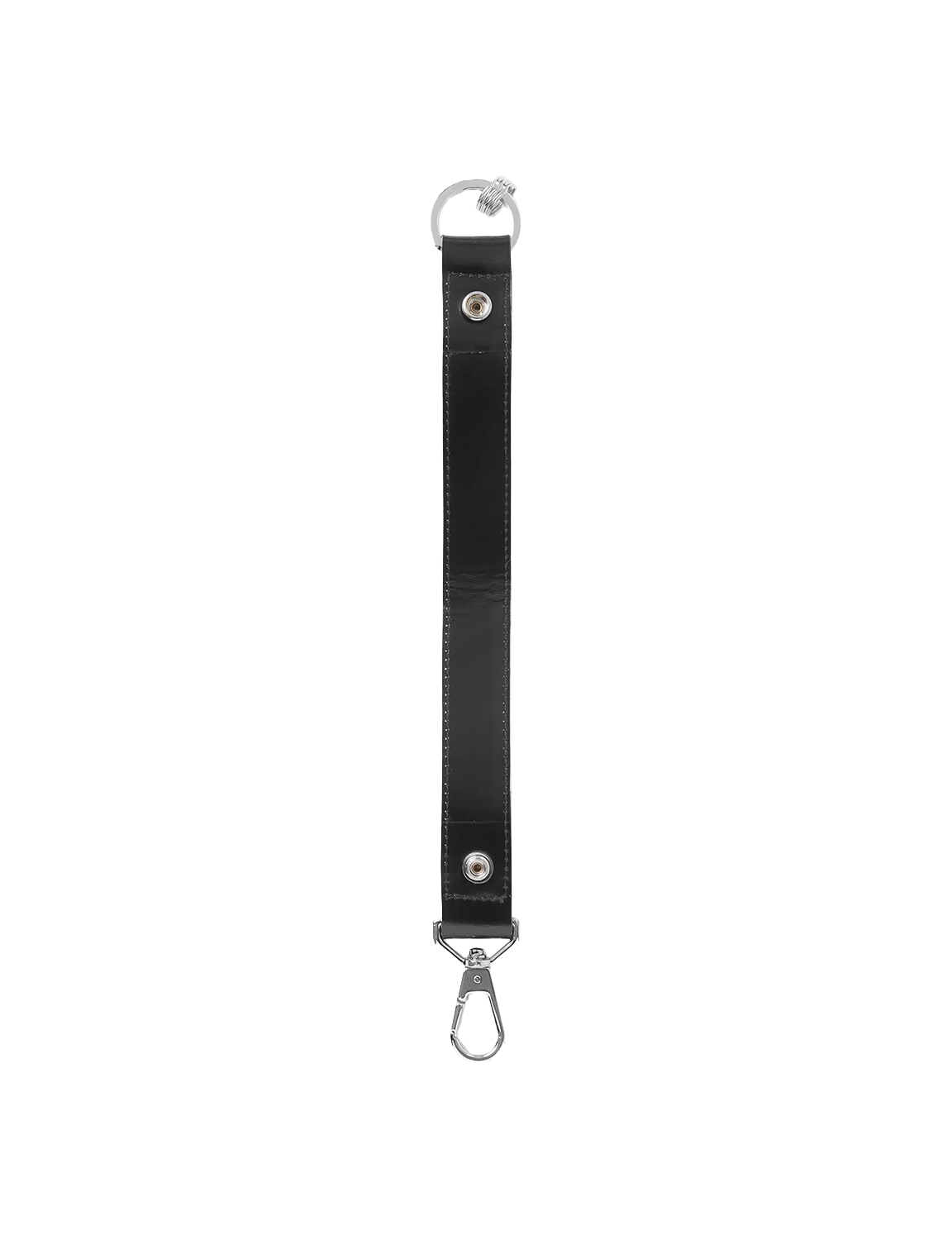 Key Ring Belt / black × silver 