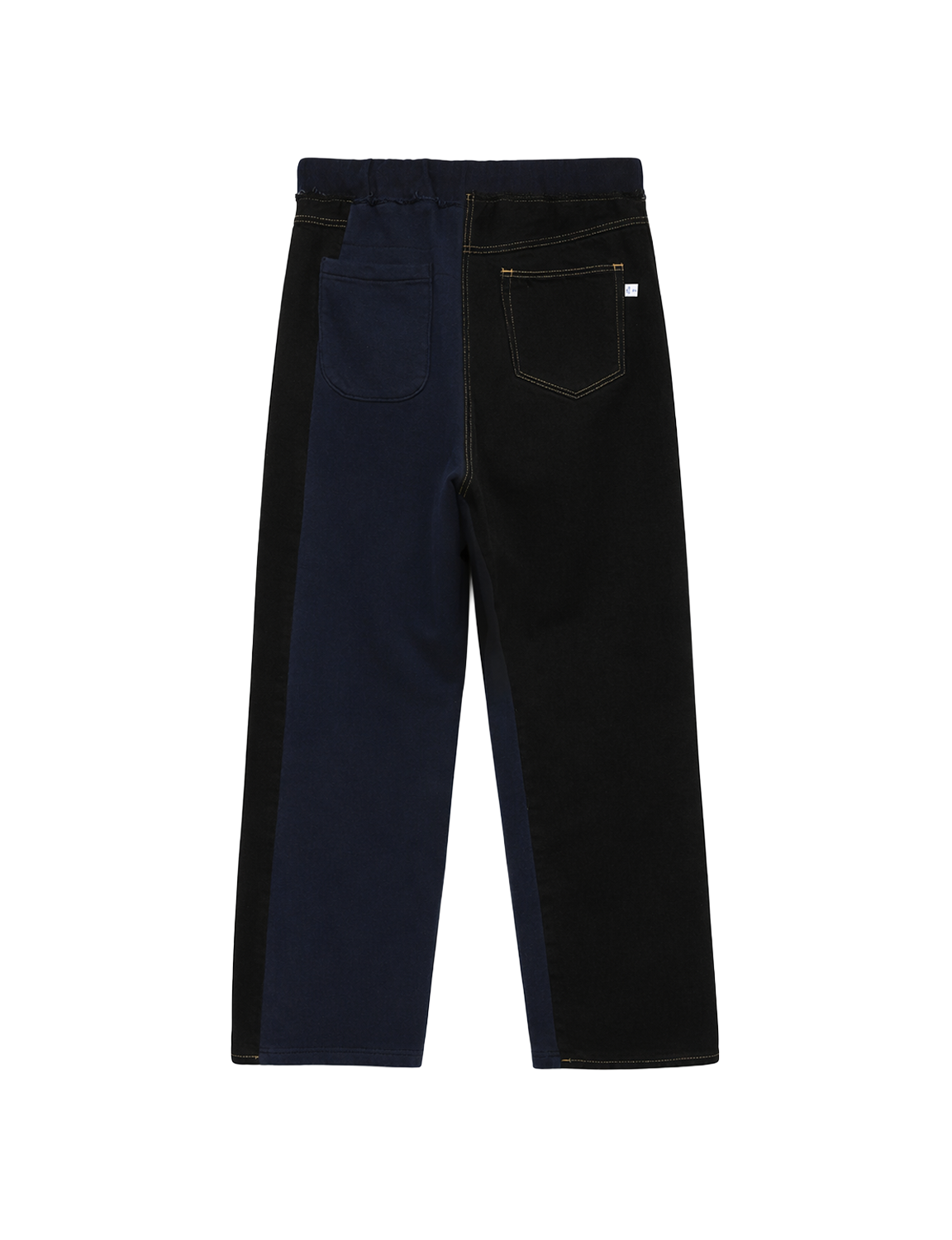 DENIM MERGING SWEAT PANTS