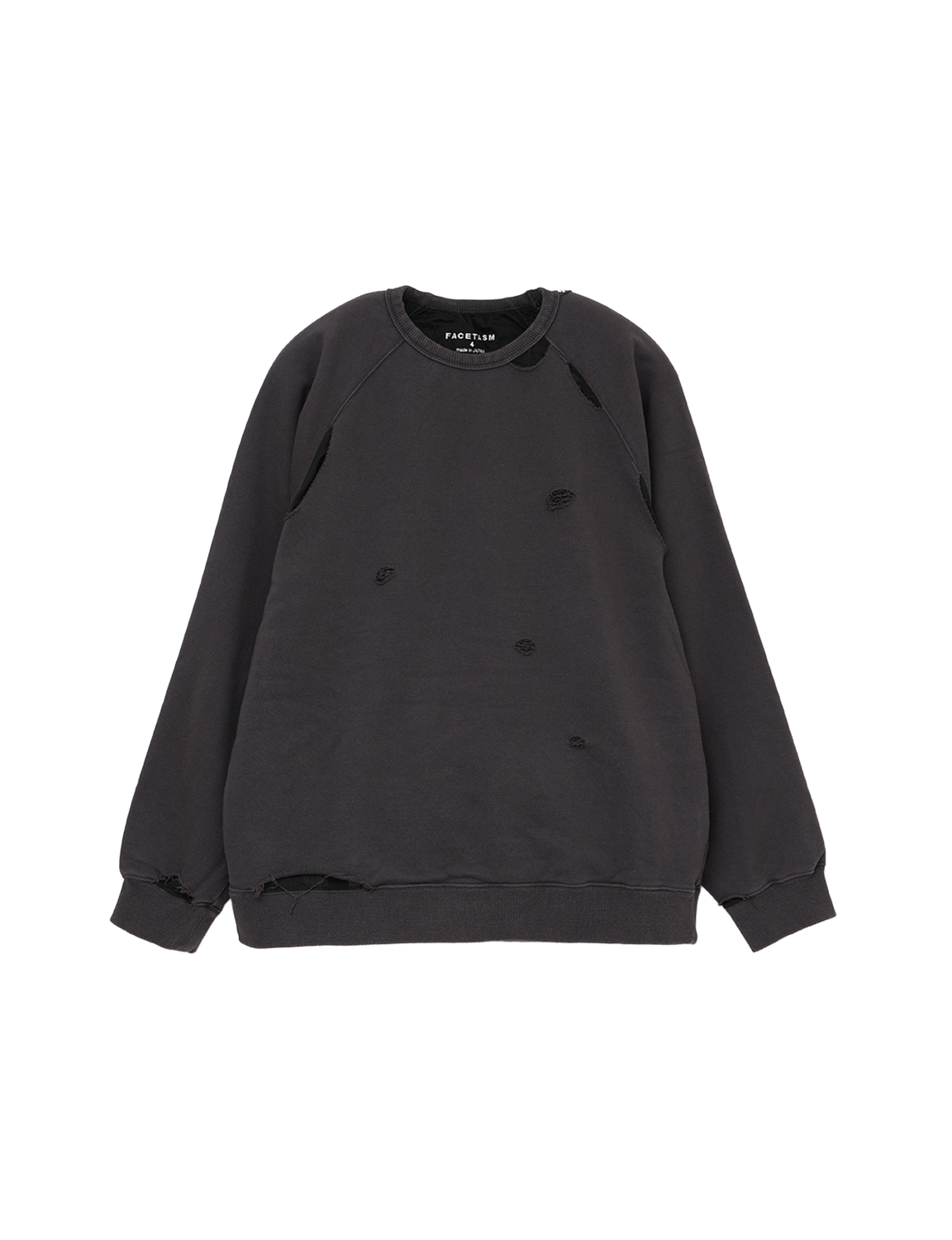 FACETASM DISTRESSED SWEATSHIRT
