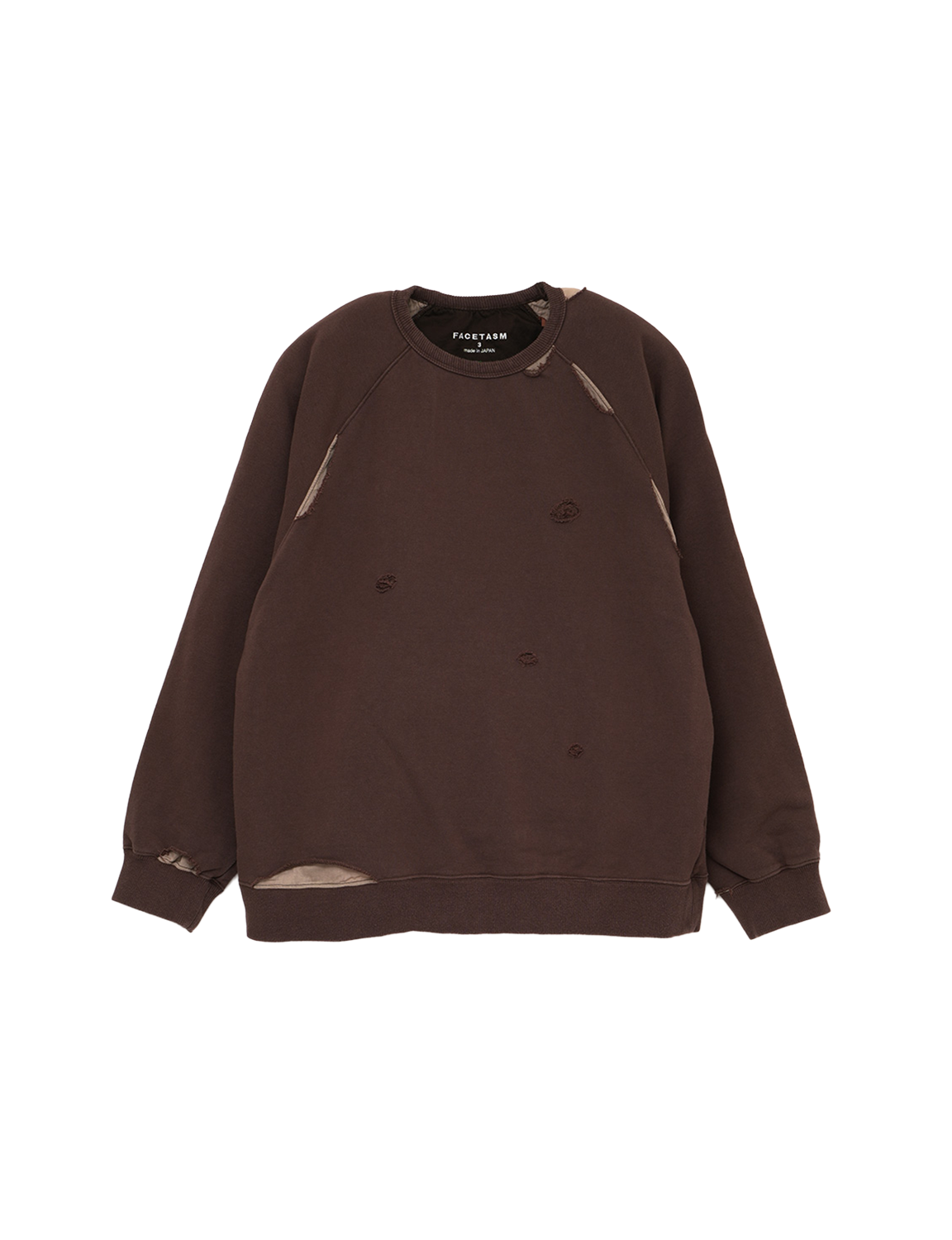 FACETASM DISTRESSED SWEATSHIRT