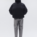 OUAT(オーユーエーティー) 2026FW OFFICE PUFFER ウールキュプラダウンジャケット ブラック 着用イメージ バック