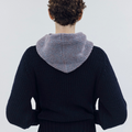 OUAT(オーユーエーティー) 2026FW META KNIT PARKA ローゲージニットフライトパーカー ネイビー 着用イメージ バック