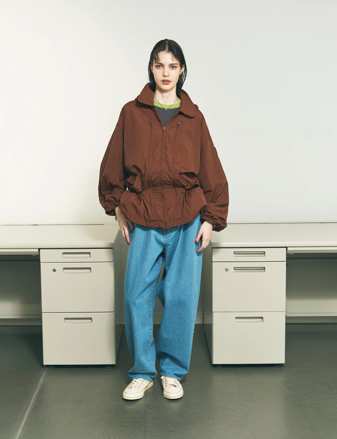 CRUSHED NYLON FULL PACK JACKET